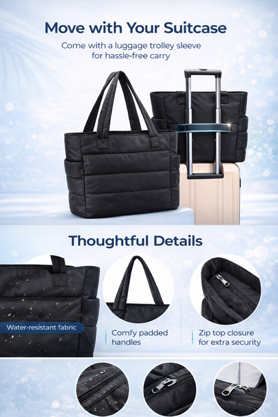 Cozy Puffer Winter Tote Bag