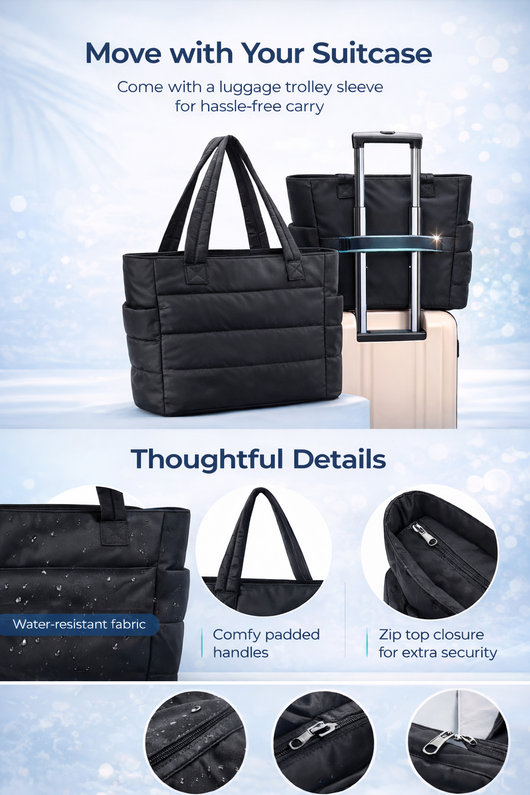 Cozy Puffer Winter Tote Bag