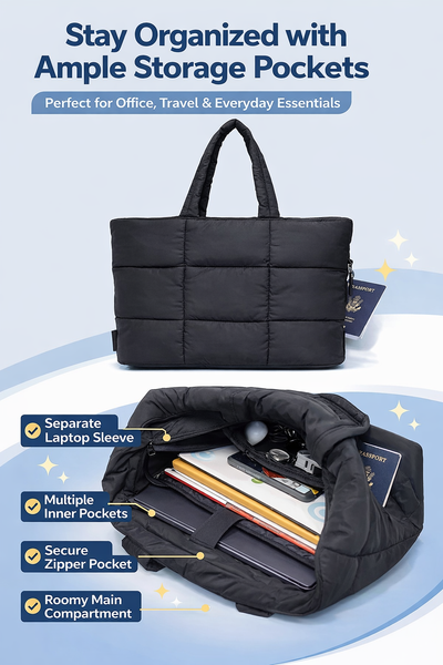 Cozy Puffer Winter Tote Bag