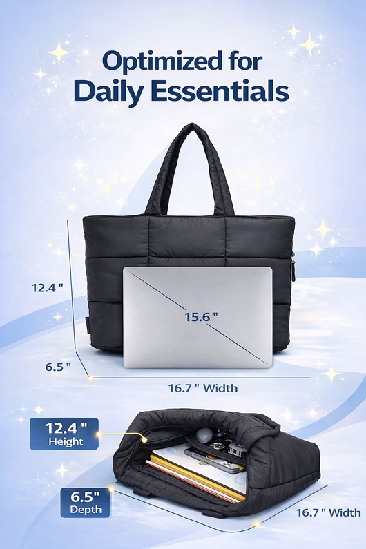 Cozy Puffer Winter Tote Bag